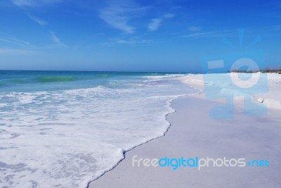 Anna Maria Beach Stock Photo