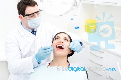 Annual Dental Checkup Is Important Too Stock Photo