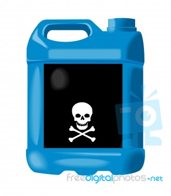 Anti-freeze Oil Container Stock Image