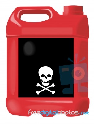 Anti-freeze Oil Container Stock Image