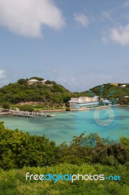 Antigua Long Bay Stock Photo