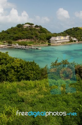 Antigua Long Bay Stock Photo