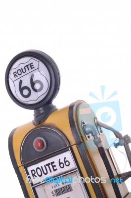 Antique Fuel Pump Stock Photo