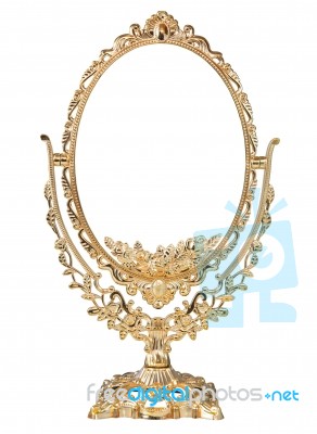 Antique Mirror Stock Photo