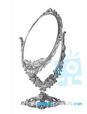 Antique Mirror Stock Photo