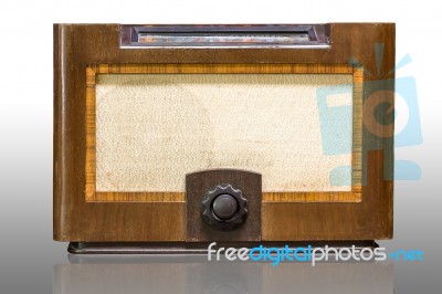 Antique Radio Stock Photo