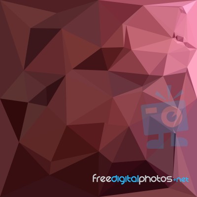 Antique Ruby Abstract Low Polygon Background Stock Image