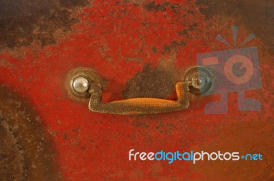 Antique Safe Background Stock Photo