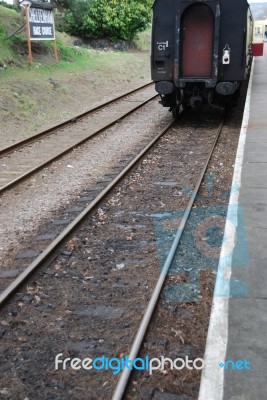 Antique Steam Train Stock Photo