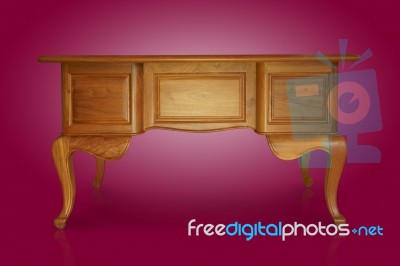 Antique Table Stock Photo