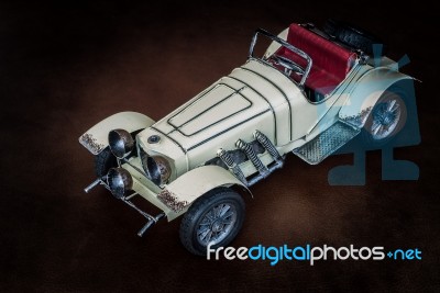 Antique Toy Car Stock Photo