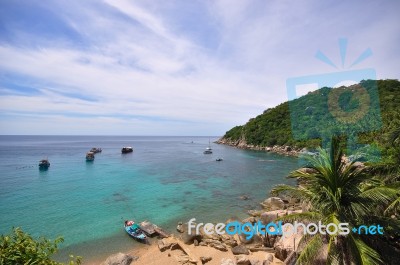 Ao Moung Bay Koh Tao Stock Photo