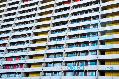 Apartment Buidling Closeup Stock Photo