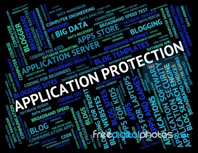 Application Protection Indicating Restricted Software And Apps Stock Image