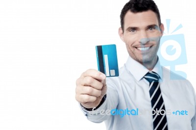 Apply For Our New Credit  Card ! Stock Photo