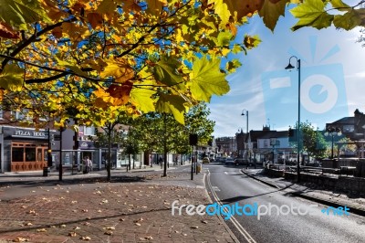 Approaching East Grinstead Stock Photo