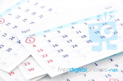 April Fool Day On 1st Day Of Month Stock Photo