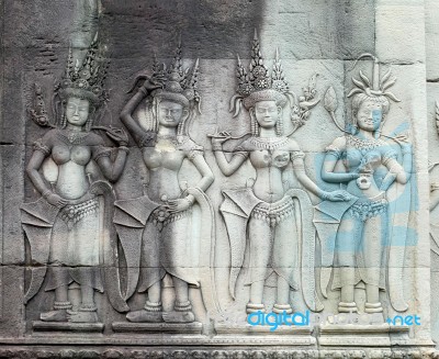 Apsara Dancers Stock Photo