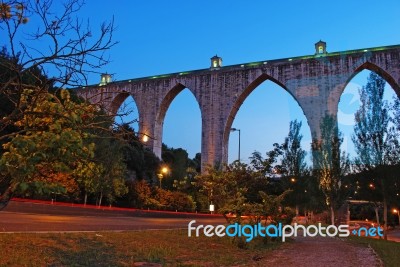 Aqueduct Of The Free Waters Stock Photo