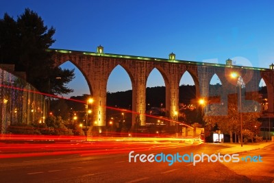 Aqueduct Of The Free Waters Stock Photo