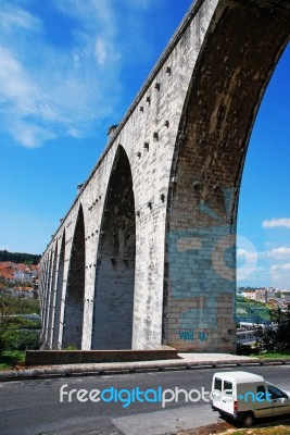 Aqueduct Of The Free Waters Stock Photo