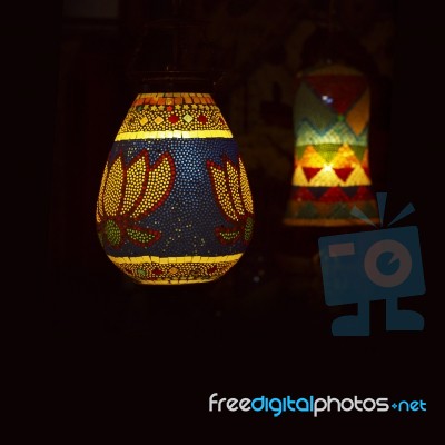 Arabic Lantern Style Stock Photo