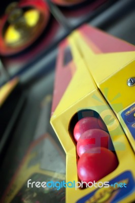 Arcade Ball Game Stock Photo