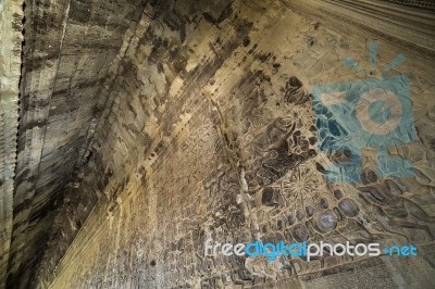 Arch Vault Of Angkor Wat Temple's Tower Stock Photo