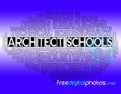 Architect Schools Indicates Designer Studying And Learning Stock Image