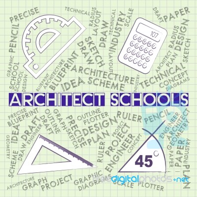 Architect Schools Represents Employment Learning And Educated Stock Image