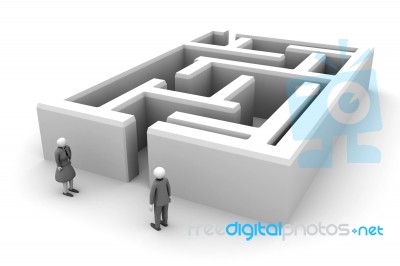 Architecture Model With A Modern Aspect Stock Image