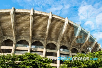 Arena Football Great And Beautiful Construction Building Stock Photo