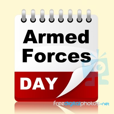 Armed Forces Day Represents Usa Calendar And Event Stock Image