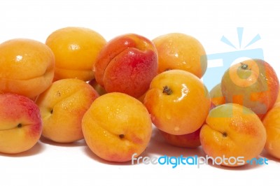 Armenian Plums (prunus Armeniaca) Stock Photo