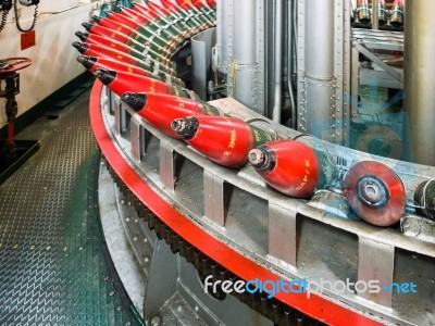 Armoury Full Of Shells On Hms Belfast Stock Photo