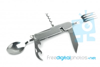 Army Knife Multi-tool Stock Photo