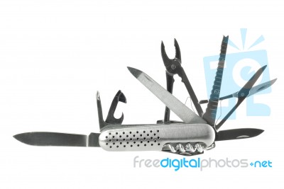 Army Knife Multitool Stock Photo