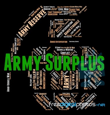 Army Surplus Shows Defense Forces And Armed Stock Image