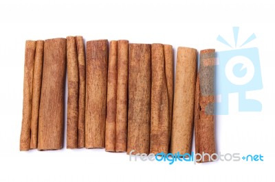 Aromatic Cinnamon Sticks Stock Photo