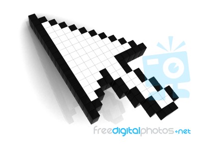 Arrow Cursor Stock Image