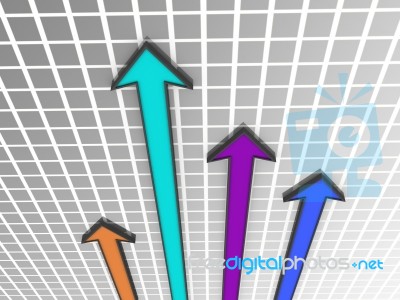 Arrow Graph Stock Image