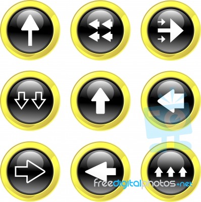 Arrow Icons Stock Image