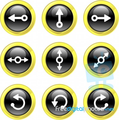 Arrow Icons Stock Image