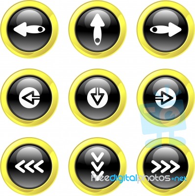 Arrow Icons Stock Image