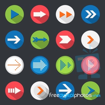 Arrow Icons Stock Image