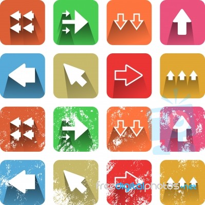 Arrow Icons Stock Image