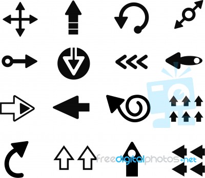 Arrow Icons Stock Image