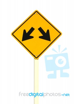 Arrow Sign Board Stock Photo