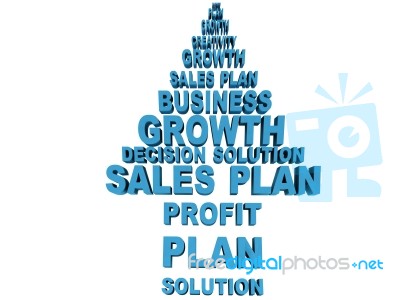 Arrow With Business Words Stock Image