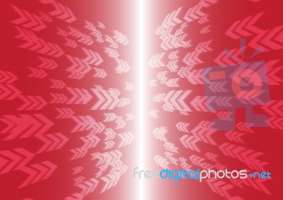 Arrows Moving To Target Red Stock Image